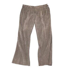 Jos A Bank Pants Men 42S Brown Corduroy Joseph Pleat‎  Classic Unhemmed NWT